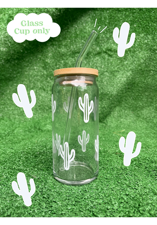 20oz cactus Glass Cup
